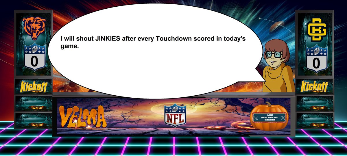josh9180185266's tweet photo. Velma will shout #Jinkies after every #Touchdown scored in today's game. #Bears0Pack0 https://t.co/QHDY6ZPsAm