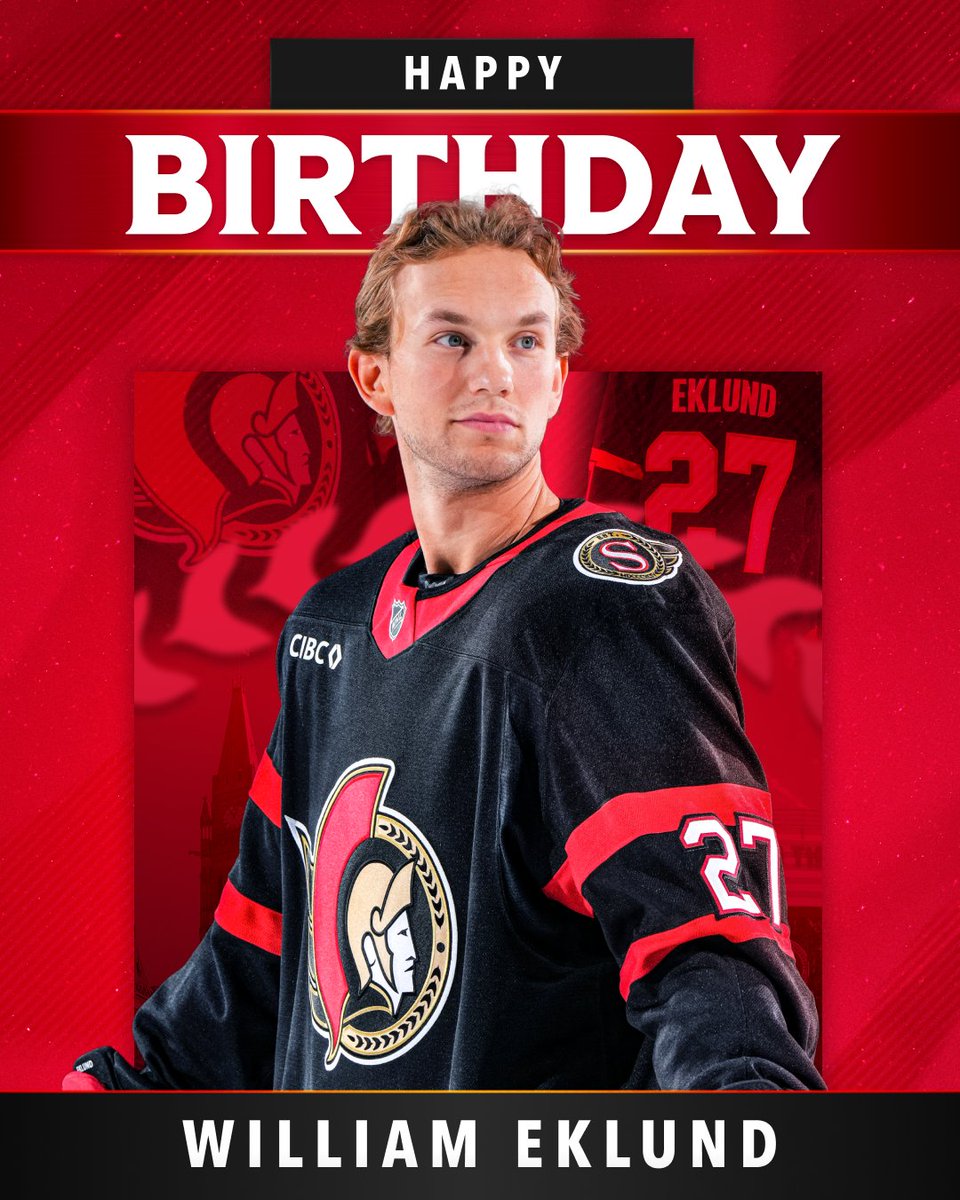 Senators's tweet photo. Happy birthday Eky! 🥳

Repost to show him some birthday love 🔁 https://t.co/jQKXcwBf12