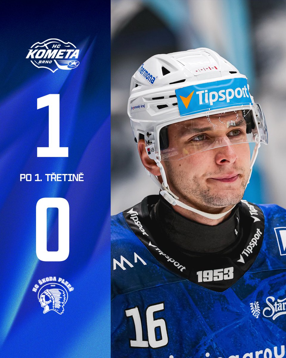 HCKometa's tweet photo. ⏰ 20:00 | Díky gólu Hynka Zohorny odcházíme do kabin šťastnější 🥳

#KOMPLZ #TELH https://t.co/G41A4rxIPU