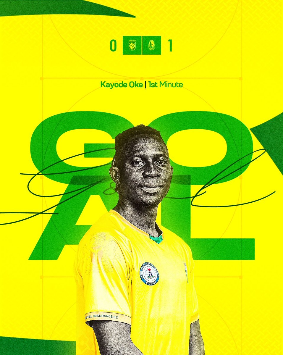 Greatman50's tweet photo. ⚡Fastest goal of #EUROMATCHNPFL season

Bendel Insurance striker Kayode Oke opens scoring in 18 seconds 🆚 Sporting Lagos 

#SPLBEN #NPFL27 https://t.co/9dc95FEstR