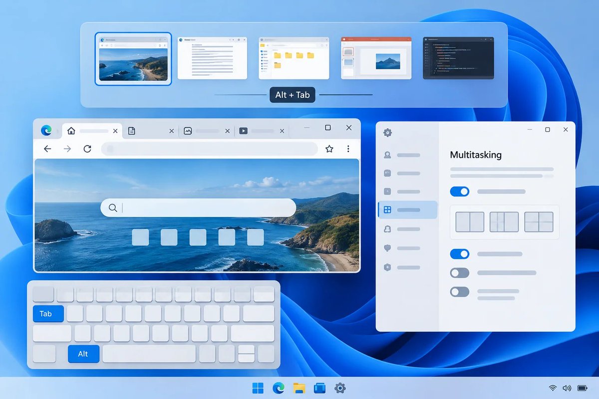 windowsforum's tweet photo. πͺ Edge tabs crowding Alt+Tab? Set Windows to show open windows only to switch between apps without closing tabs or changing Edge.
https://t.co/1lrbLzbywx
#MicrosoftEdge #Windows11 #WindowsMultitasking #AltTab https://t.co/tkdyqneZS0