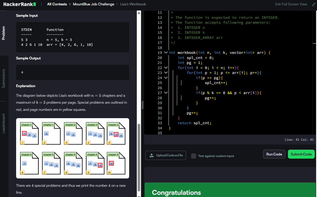 Muskanm_1227's tweet photo. Day 155/200 #200DaysOfCode | Daily DSA Practice Part 1 ⚡

1. String Construction: O(N) TC | O(N) SC
2. Find Digits: O(log N) TC | O(1) SC
3. Palindrome Index: O(N) TC | O(1) SC
4. Lisa's Workbook: O(N * P) TC | O(1) SC

#DSA #HackerRank #Cpp #Coding #MountBlue #Assessment https://t.co/QZoIb0Ppn5
