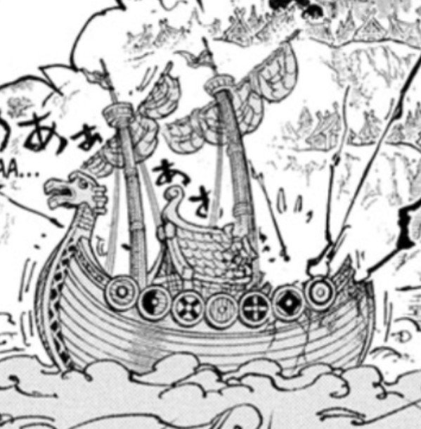 Barca_Wizard's tweet photo. #ONEPIECE1195 

Zoro's casual release of his fully realized COC cracked the Giants ship..! 

Fan scans can be bad so I needed the Viz scans before I draw my conclusion.

The Ship's damage progression is clear; No damage, slight crack after 1080 Pound canon and more cracks after https://t.co/WODRGIAVVb