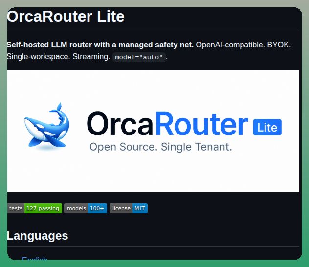 ItsYashvikPatel's tweet photo. SELF HOSTED OPENROUTER WITH SMART FALLBACKS! 🔀

Continuum Ai Corp Orcarouter LiteSelf-hosted OpenRouter alternative with managed fallbacks

https://t.co/09xL11na8Y https://t.co/qh4jMJqVWI