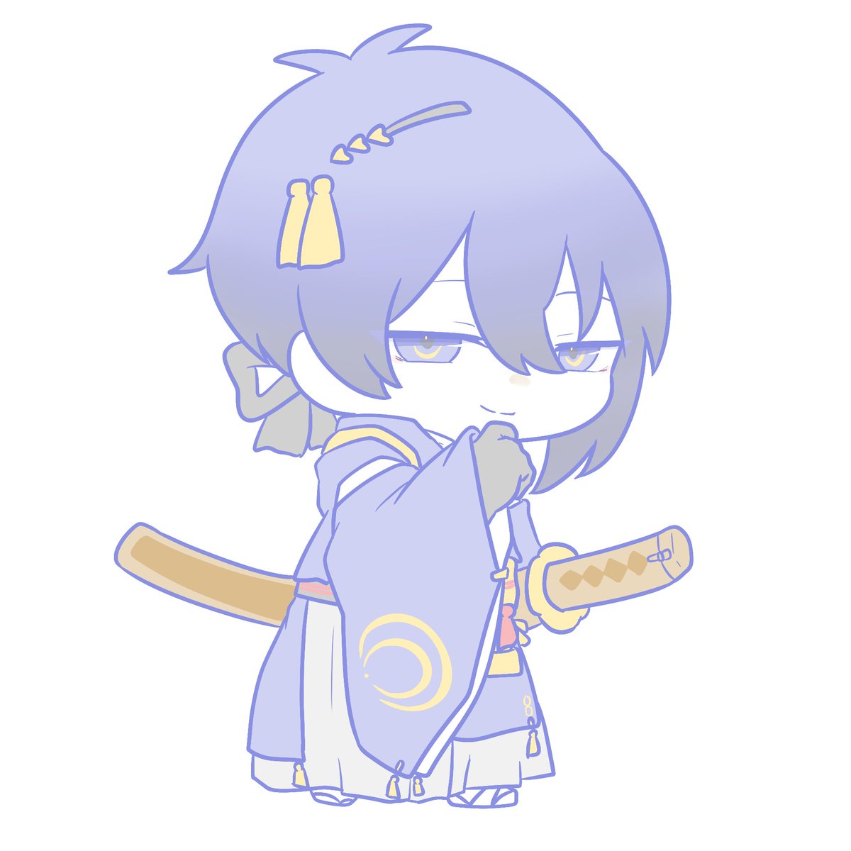 Kjsm_htkn's tweet photo. レア三日月さんの勝利時モーションの表情が好き https://t.co/ZsZRQJP3ue