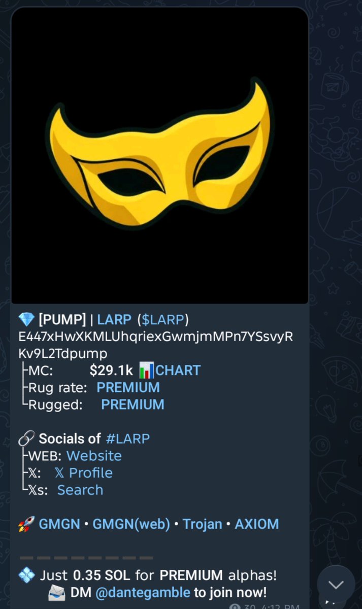 Pumptane_Kolin's tweet photo. Entry ca>>

E447xHwXKMLUhqriexGwmjmMPn7YSsvyRKv9L2Tdpump https://t.co/RKjblE6iTQ