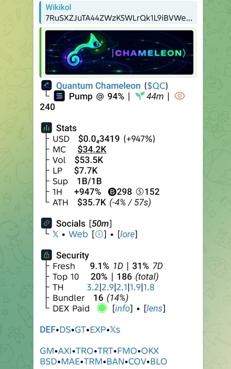 WikiKol1's tweet photo. Watch your entry on $QC
CA
7RuSXZJuTA44ZWzK5WLrQk1L9iBVWeutzv5JVkHWpump
#SMNO #CRYPTOAI #CRYPTOCLARITYACT #MEMECOIN https://t.co/qGbgsL5TcE