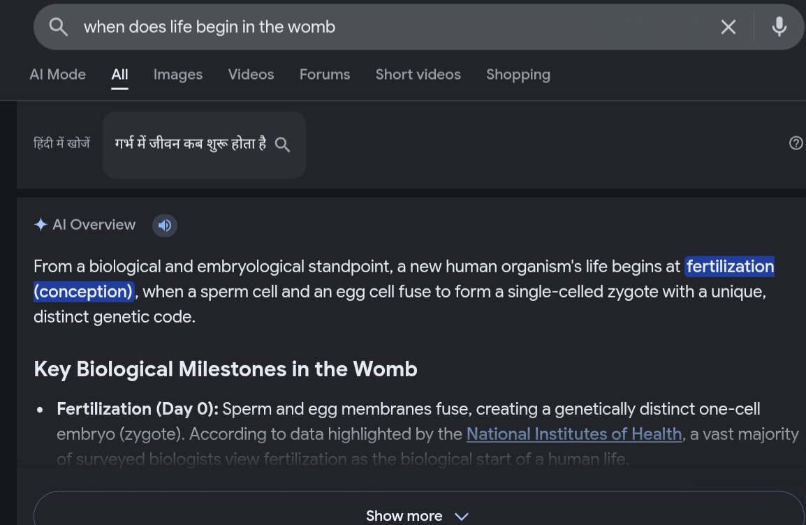 idkyrant's tweet photo. @22Shona22 @lorazepampapi Human life begins at conception is a scientific fact , so who cares if christian understanding of life coincides with reality , that would give their arguments validity even . Personhood is a philosiphical claim on moral entity , the same way religious ideas are, its hypocritical https://t.co/8wzoCYM3H6