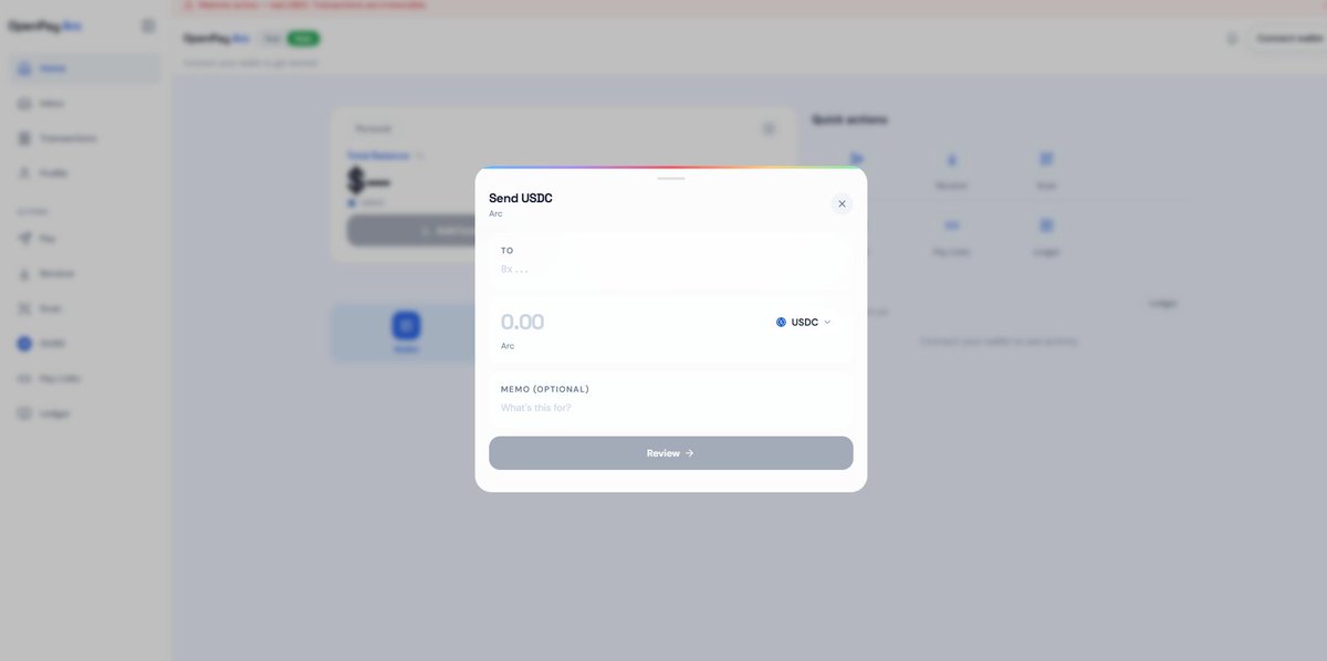 OpenPayTeam's tweet photo. Official Announcement | @OpenPayArc  Is Now Live!

We are pleased to announce the official launch of OpenPay Arc, powered by @arc. @circle 

Built for modern digital payments, OpenPay Arc provides a simple and seamless way to manage @USDC , send and receive funds, make payments, and access essential wallet services.

Experience the next step in digital payments.

Get started: https://t.co/JWGTThJdHl

#OpenPayArc #Arc #USDC #DigitalPayments #Web3