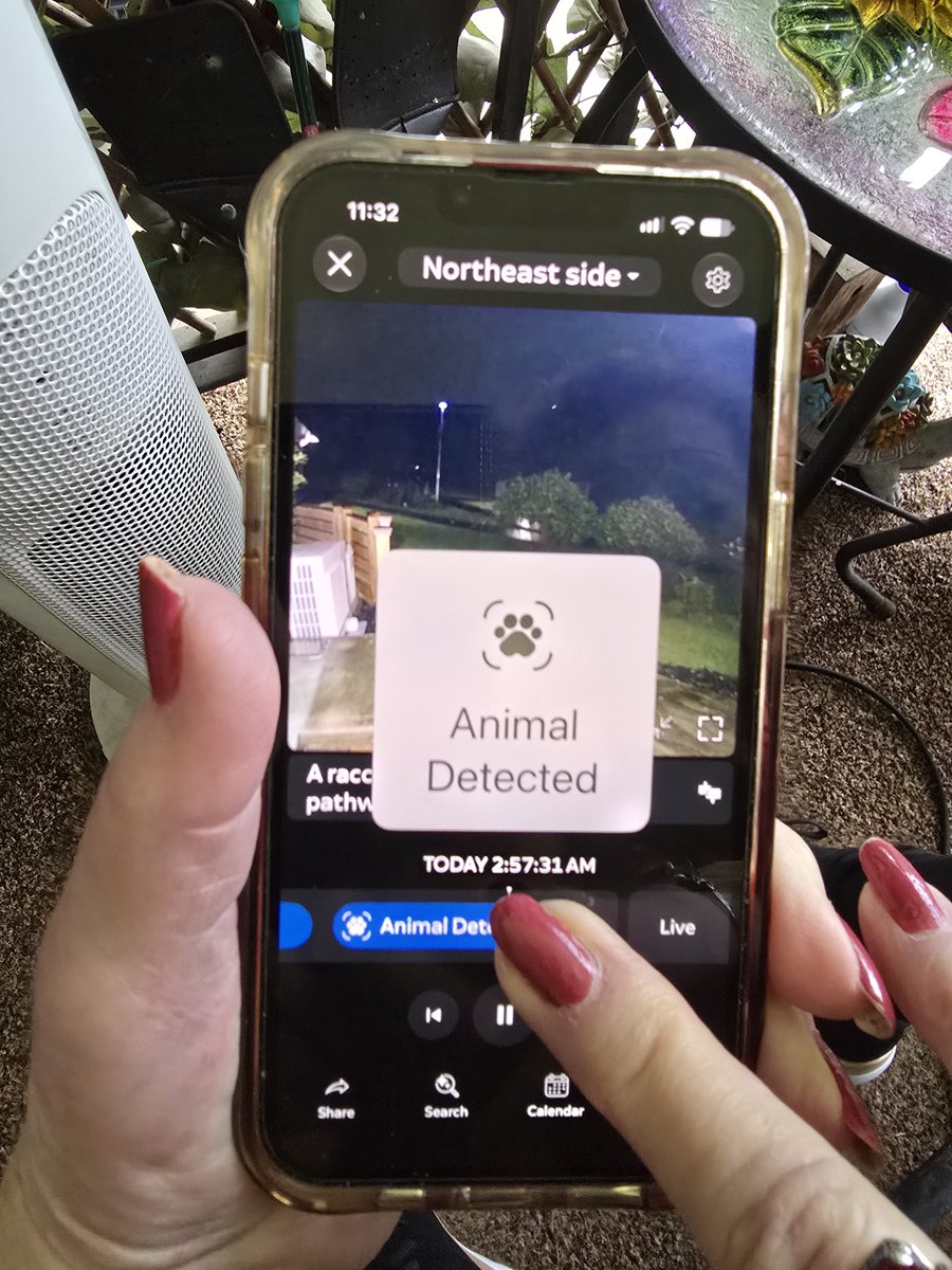 DavidPower99714's tweet photo. @ring My wife's Apple phone. Trying to select the right time for taking a snapshot. I use an Android and it doesn't do this. https://t.co/c0Wj12G1ri