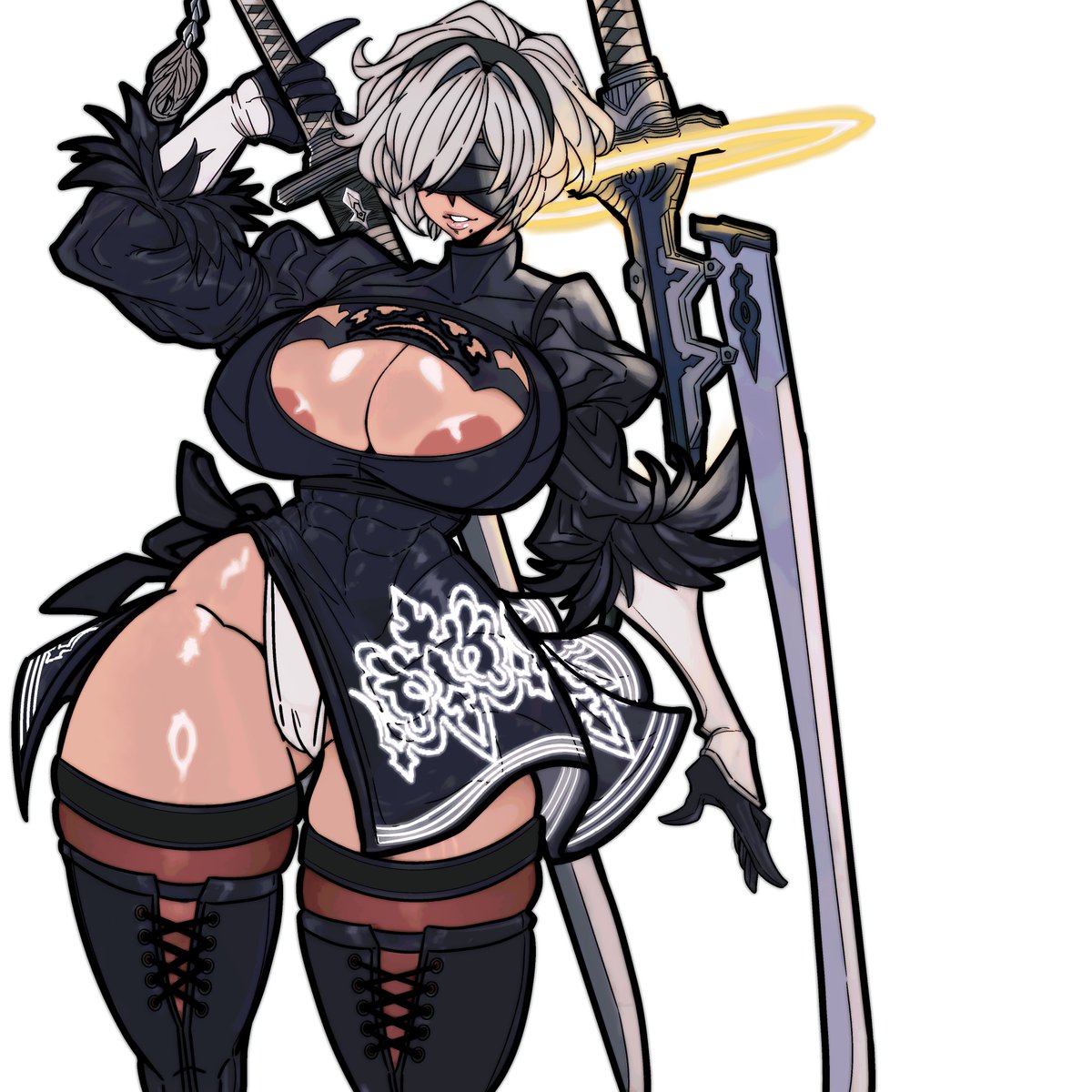 Master_DCJ's tweet photo. YoRHa unit 2B https://t.co/FGD9q089Kc