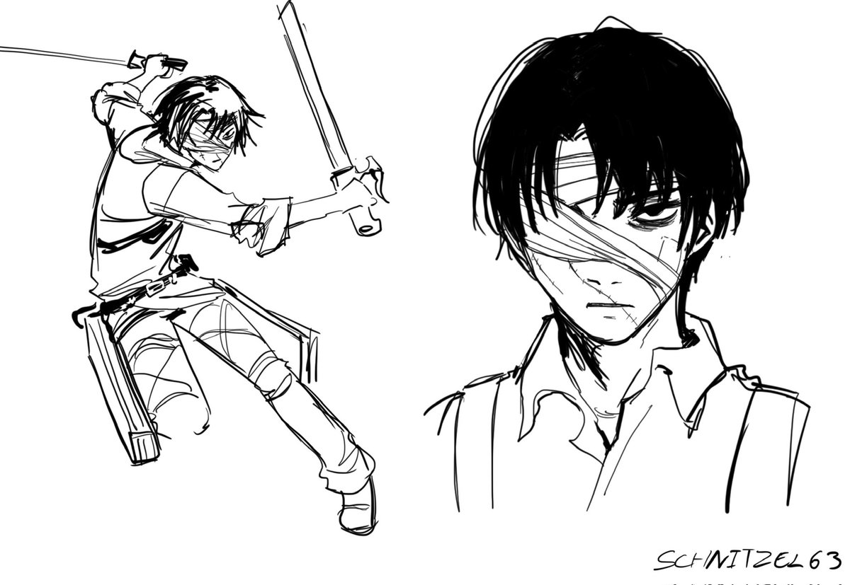 schnitzel633's tweet photo. Levi sketches #aot https://t.co/vENRVn91mH