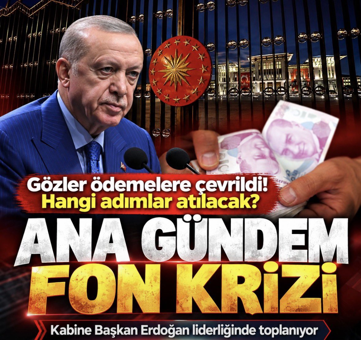 cengizk's tweet photo. #hissemağdurları ve #TeraVeHisseMağdurları’nın
GÖZÜ YARIN BEŞTEPE’DE!

Cumhurbaşkanı Erdoğan başkanlığında toplanacak Kabine’nin öncelikli gündemlerinden biri FON KRİZİ!

Fon yatırımcılarına yönelik ödeme ve tasfiye çalışmaları görüşülecek.

PEKİ, FONLARIN PORTFÖYÜNDEKİ HİSSELERİ DO��RUDAN ALAN YATIRIMCILAR?

Haftalardır taban serilerinde mahsur kalan, birikimleri eriyen, satış yapamayan binlerce insan da çözüm bekliyor.

Fon mağdurları korunurken hisse mağdurları unutulmamalı!

Çözüm bütün mağdurları kapsamalı. Ana para kayıpları da gündeme alınmalı!

#TeraHisseMağdurları #HisseMağdurları #SPK