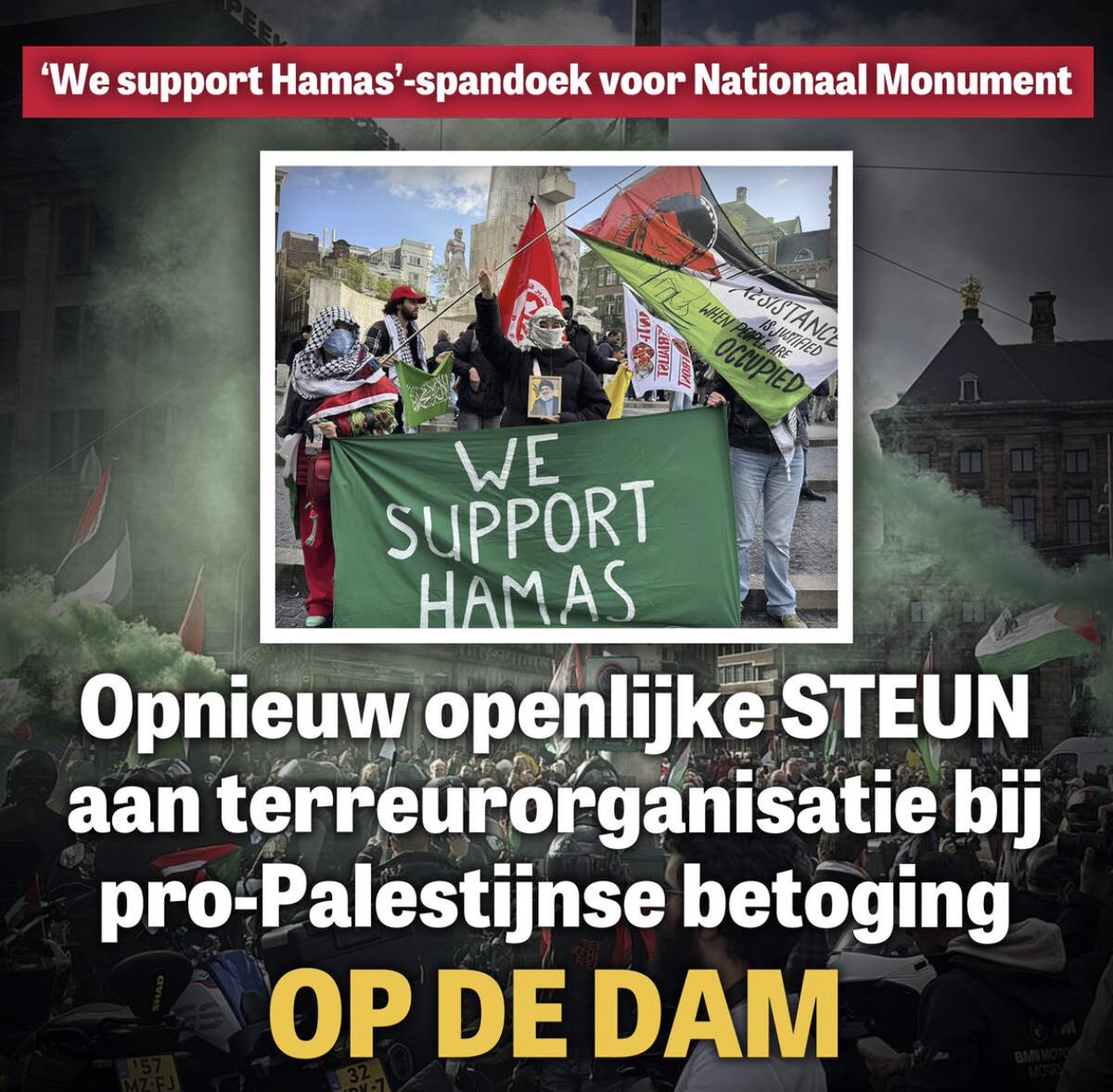 geertwilderspvv's tweet photo. Opnieuw in Amsterdam.

Fans van #Hamas.

Jodenhaters.

Extreemlinks en islam. 

Maak mij premier en ik jaag de daders op als beesten. 

#PVV #Wilders https://t.co/oC0LBScRN3