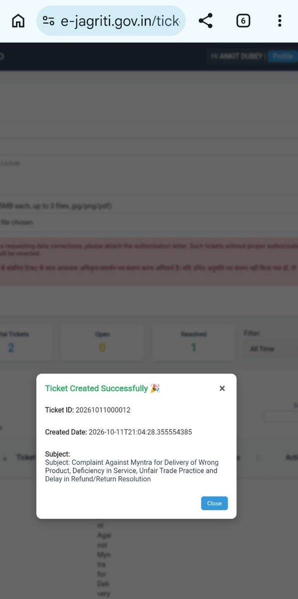 ankit027dubey's tweet photo. @MyntraSupport @myntra I'm messaging you to tell you that we had such a wonderful relationship. You can go and check my continuous history with you. I was shopping so well. This time, there's a problem. You haven't solved the problem. Three days have passed, so I've filed a consumer case. https://t.co/sS0PtIAn7A