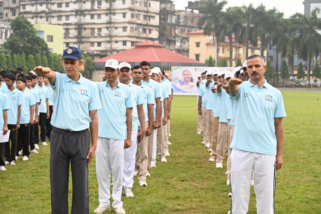 128bn_crpf's tweet photo. फिट इंडिया 7.0 के तहत भारतीय खेल प्राधिकरण (SAI) और  128 bn, CRPF के संयुक्त तत्वावधान में आज गुवाहाटी में फिट इंडिया फ्रीडम रन 2026 का सफल आयोजन किया गया।
"नशा छोड़ो, फिटनेस जोड़ो"
@Media_SAI
@crpfindia @HMOIndia @PIBHomeAffairs @PMOIndia @DARPG_GoI @NesHqr @RangeCrpfGty https://t.co/fBUL8eGWCd