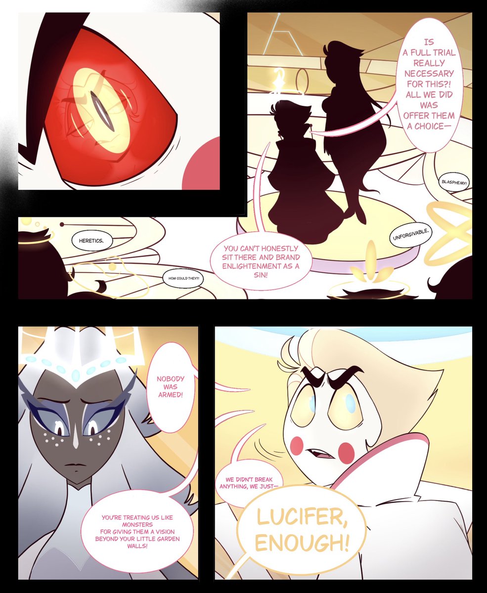 BlueLotus142's tweet photo. Hiii✨

Wanted to make a short comic of what happened before Lucifer’s and Lilith’s Fall (in my mind) and why, in this AU, Lucifer and Michael hate each other.✨

A sequel to the first panel I made of them?😅✨

Part 1/5 (?)

#LuciferMorningstar #HazbinHotelLucifer #HazbinHotelfanart #HazbinHotel
