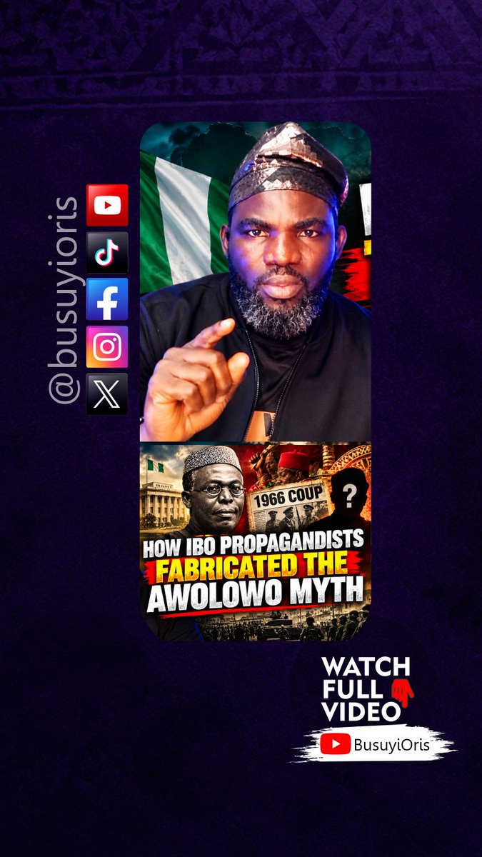BusuyiOrisWorks's tweet photo. Exposing the 1966 Coup Lie: How Ibo Propagandists Fabricated the Awolowo Myth

by 'Busuyi Oris

Public historical discourse in Nigeria frequently contends with elaborate political fiction designed to rewrite the events of the First Republic. A persistent narrative propagated by Ibo commentators claims that the January 15, 1966 military coup d'état was organized to install Chief Obafemi Awolowo as Prime Minister. This assertion is entirely false. Historical data and archival evidence demonstrate that the preferred choice for prime ministerial succession after the January 1966 coup was actually Dr. K.O. Mbadiwe.

Propagandists manufacture this distortion about Chief Awolowo by deliberately transposing the 1964 political horse-trading between the National Convention of Nigerian Citizens (NCNC) and the Action Group (AG) onto the military objectives of the 1966 insurrection. The architects of this narrative rely on deliberate distortion to obscure the true power dynamics of the First Republic.

Understanding the broader political landscape requires examining the friction between the Northern Peoples Congress (NPC) and the NCNC, which began in 1963 following the census crisis of that year. The political volatility of the era is also clearly demonstrated by the events of 1964, when Chukwuemeka Ojukwu, with the knowledge of Nnamdi Azikiwe, planned a coup that was later cancelled after service officers refused to obey Azikiwe's command. Ojukwu had asked other Nigerian officers who they would obey in the case of conflicting orders from the Prime Minister and the President. Subsequently, they were informed by the then General Officer Commanding, Sir Christopher Welby-Everard, based on advice from the Attorney-General, Justice Taslim Olawale Elias, that in the case of conflicting orders, the army must follow the Prime Minister or the Minister of Defence and not Azikiwe, the President.

What was clear was that the NPC and NCNC had had enough of their alliance, and both parties sought new political partners. Chief Awolowo had been imprisoned in 1963, leading to a split within the Action Group, where Samuel Akintola formed the United Progressive Party (UPP). The UPP subsequently evolved into the Nigerian National Democratic Party (NNDP), which aligned with the Northern People’s Congress (NPC) to form the Nigerian National Alliance (NNA). The remaining faction of the Action Group allied with the NCNC to form the United Progressive Grand Alliance (UPGA). A central condition of this coalition was the release and pardon of Awolowo, alongside demands for his appointment as Prime Minister.

Michael Okpara firmly resisted demands to position Awolowo as Prime Minister because he harboured ambitions of becoming Prime Minister himself following the 1965 elections. Okpara initially countered by suggesting that Awolowo could be made Vice-President, a structural position that did not even exist within Nigeria's constitutional framework at the time. Following extensive negotiations between Okpara and Alhaji S. Adegbenro, Okpara abandoned his personal bid for the premiership, but introduced a new complication: President Nnamdi Azikiwe had begun nursing ambitions to assume the office of Prime Minister himself.

Okpara personally communicated this shift to Awolowo while he was incarcerated in Calabar prison. Awolowo concurred, leading to an agreement that Azikiwe would become Prime Minister while Awolowo would serve as Minister of Finance. This mirrored the exact power-sharing arrangement Awolowo had proposed in 1959, before Azikiwe chose to align with the North and assume the ceremonial role of Governor-General rather than face severe political fallout regarding financial controversies involving the Eastern Region, where £877,000 of public funds had been misappropriated.

More in the comments...