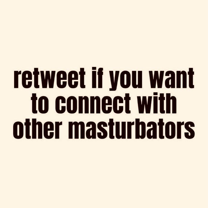 batebrovegas's tweet photo. Repost if you want to connect with other masturbators. You never know, you might find a bate buddy in your town. https://t.co/AfDFE99ipQ