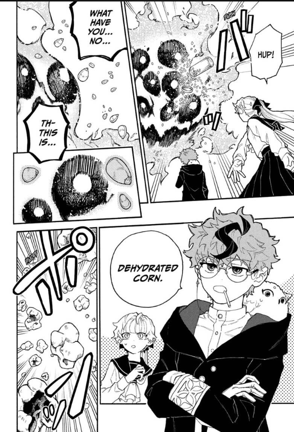 ShonenSalto's tweet photo. Beating big fire spirits with popcorn #Graykeith https://t.co/kASIxAV2d2