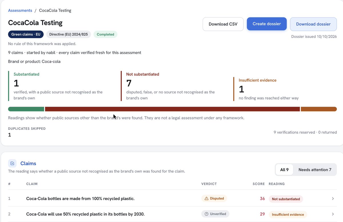 _scorisk's tweet photo. True or false is the easy part.

How strong is the evidence? Is it independent of whoever makes the claim? Can you show your working later?

@_scorisk  scores a claim's credibility, rates every source and keeps the record.

Looking for 10 beta testers. Reply "beta" or DM me. https://t.co/yrsQo9FMU1