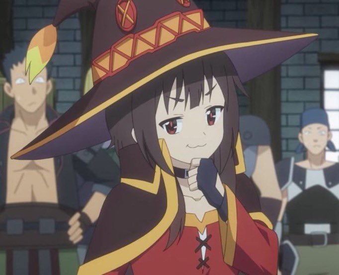 Akykyandoru's tweet photo. @Haruto__Ogi I imagined a costume party scene where Megumin and Kazuma dance together, but Kazuma is wearing his mask of the masked thief and his formal clothes, and Megumin is... I would be surprised not knowing who Kazuma is https://t.co/YIxfR3EykF