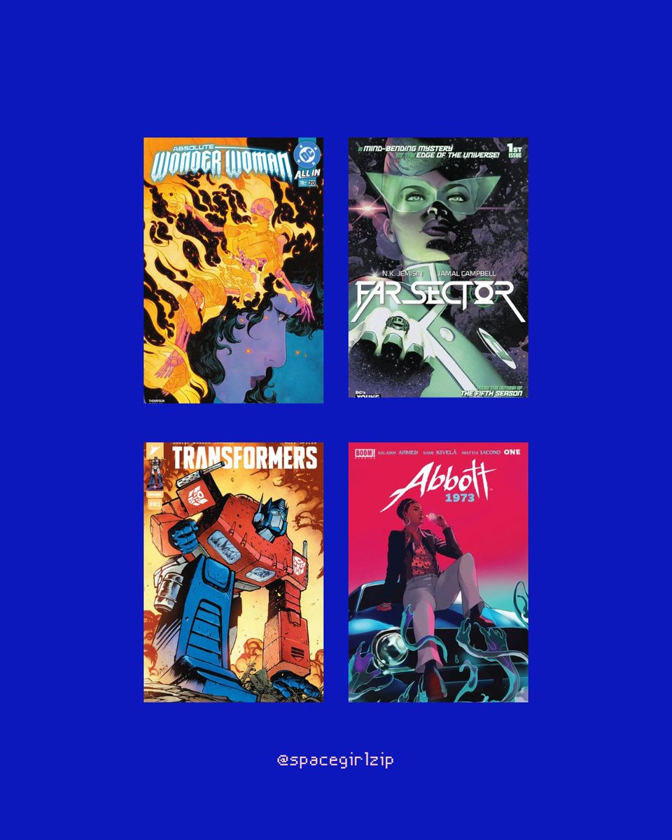 spacegirlzip's tweet photo. The next best thing to me watching superhero content is reading comics about superheros. https://t.co/pl40BvQIMF