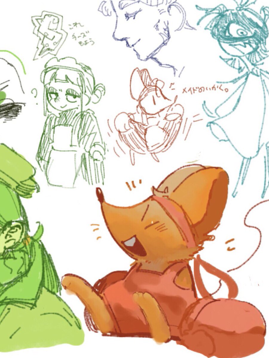 H4rus4me_014's tweet photo. あいざわさち様のお絵描きチャットにお邪魔しておりました🙌
💚を中心に色々なものを描いてました✍🏻🎨 https://t.co/xHtsWevHmD