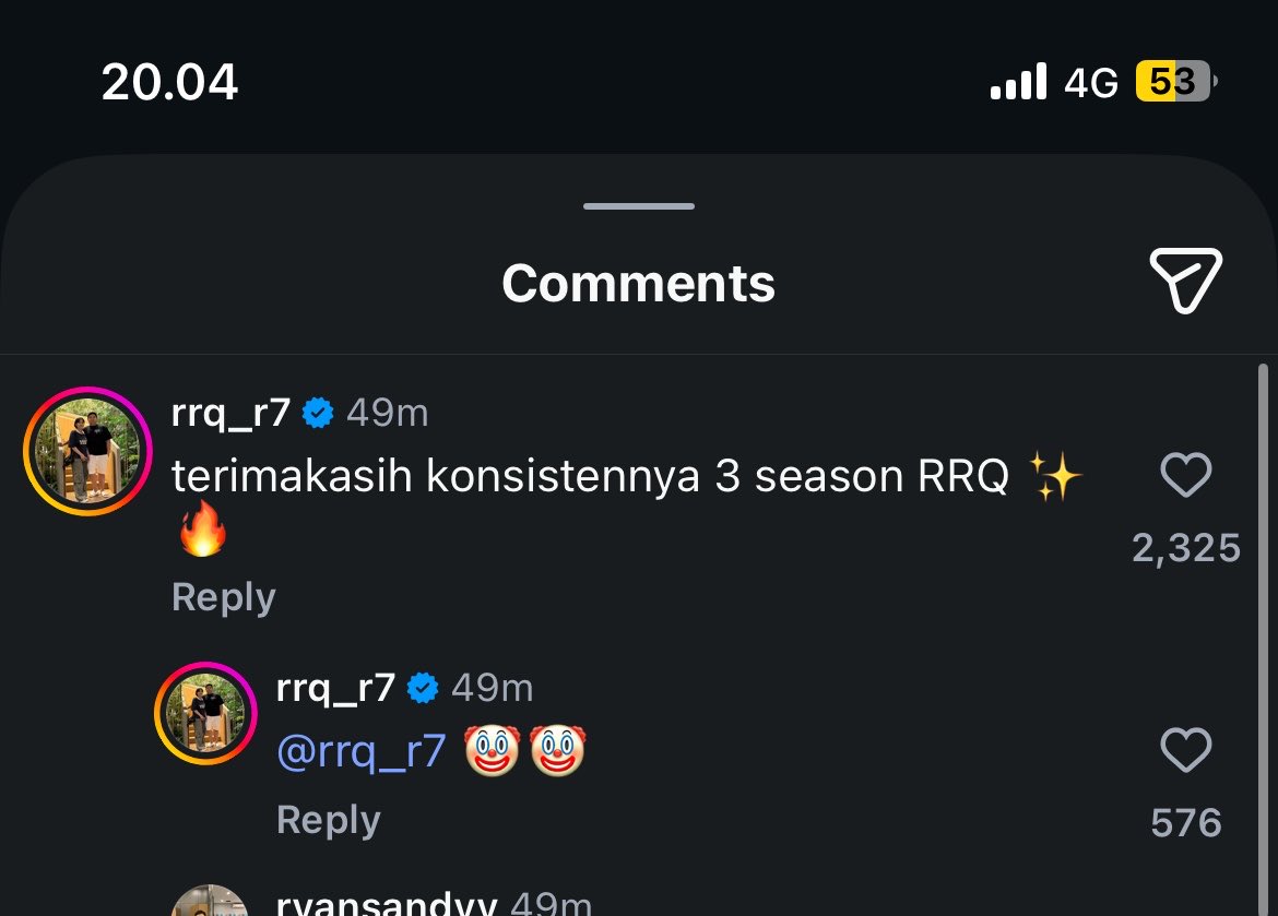 lightotheskyyy's tweet photo. r7 ampe nyindir loh wkwkwkw , padahal ini rrq yang namanya susah payah sama r7 albert vyn lemon dkk malah dirusak sama manajemen yang gak kompeten, gua yakin r7 pasti kesel sama manajemen tapi yaa gak dikeluarin aja karena dia masih bagian rrq wkwkw https://t.co/UCURJ0A0e2