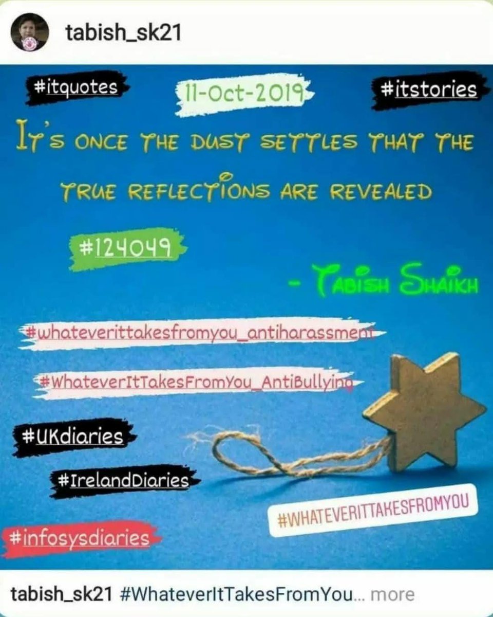 TabishSk21's tweet photo. It's once the dust settles that the True Reflections are revealed!

#WhateverItTakesFromYou
#InfosysDiaries 

#amwriting 

#ITquotes
#itstories
#itconfessions

#whateverittakesfromyou_antiharassment
#antiharassment_whateverittakesfromyou
#WhateverItTakesFromYou_AntiBullying https://t.co/yBL4eh4T7W