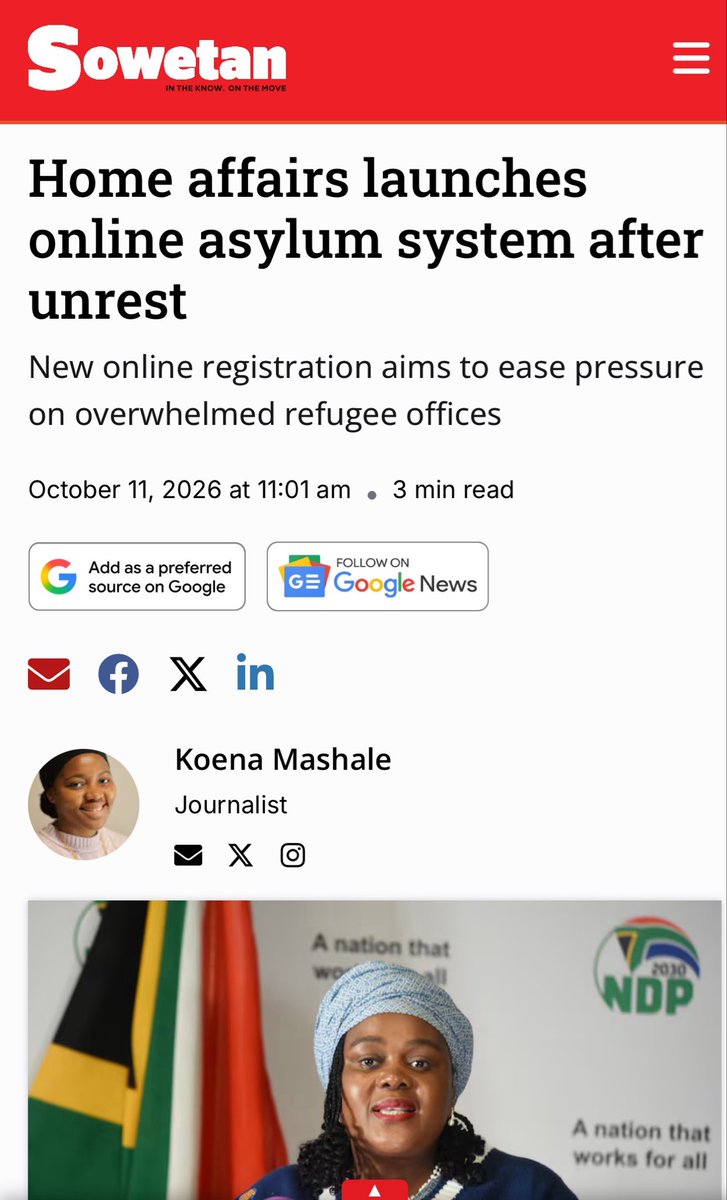 Voys_ZA's tweet photo. Calling all Patriots who are fleeing from the current situation of being exposed to unknown illegal migrants in South Africa to register and seek Asylum on the Home Affairs online website 
We do not feel safe, maybe they will prioritise us as Foreign asylum seekers 
Asijiki, https://t.co/c49dQs1KBx