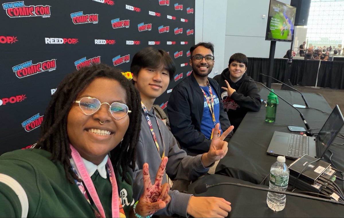 nwoods's tweet photo. @PrincipalJDHS We’re So proud of @NYCSchools @JohnDeweyBK @MrAhmedGaming, his current &amp; alum students presenting @newyorkcomiccon  sharing their stories &amp; successes with @MicrosoftEDU @PlayCraftLearn https://t.co/84POc6bXzX