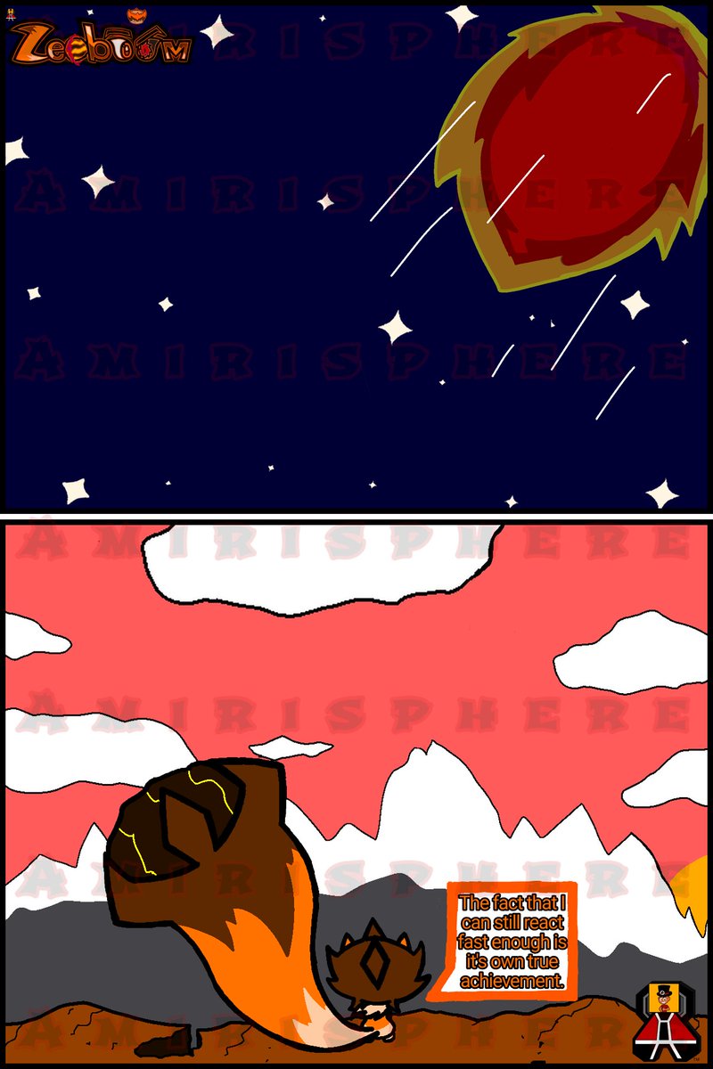 AmirisphereDX4's tweet photo. Zeoboom #1 (Pages 1 - 4)

Zeoboom has just arrived home after being gone in space for a month. He hasn't had the chance to do anything yet due to his welcome home gift.

4 pages of Zeoboom's comic uploaded every Sunday, &amp; you can buy the full comic here: https://t.co/X2U0qC4qvf https://t.co/stnWvjufoW