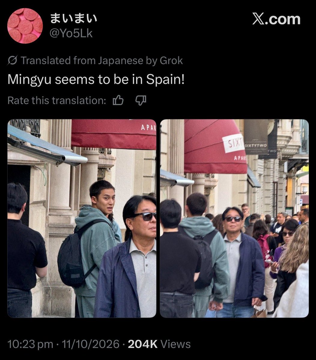 younjungllit's tweet photo. #SEVENTEEN’s Mingyu was allegedly seen evading his military service and vacationing in Spain 🇪🇸 

Currently, CARAT’s are desperately trying to get photo evidence deleted from the internet ❗️ https://t.co/vPhebQmeve