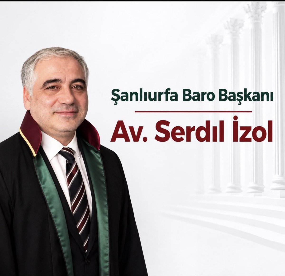 emin_yetim's tweet photo. Şanlıurfa Baro Başkanlığına seçilen Av. Serdil İzol’u ve yeni yönetim kurulunu tebrik ediyorum.

Hukukun üstünlüğü ve adaletin güçlenmesi için üstlendikleri bu önemli görevde kendilerine başarılar diliyorum.

@UrfaBarosu https://t.co/XoL9LFHVBx