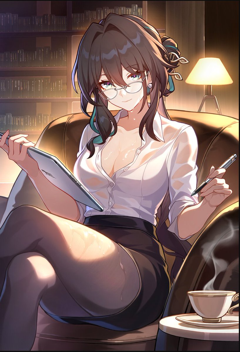 GatchaArt's tweet photo. Ruan Mei work time vs play time 
#Hsr #Honkaistarrail #Ruanmei https://t.co/wPDQih4gJO