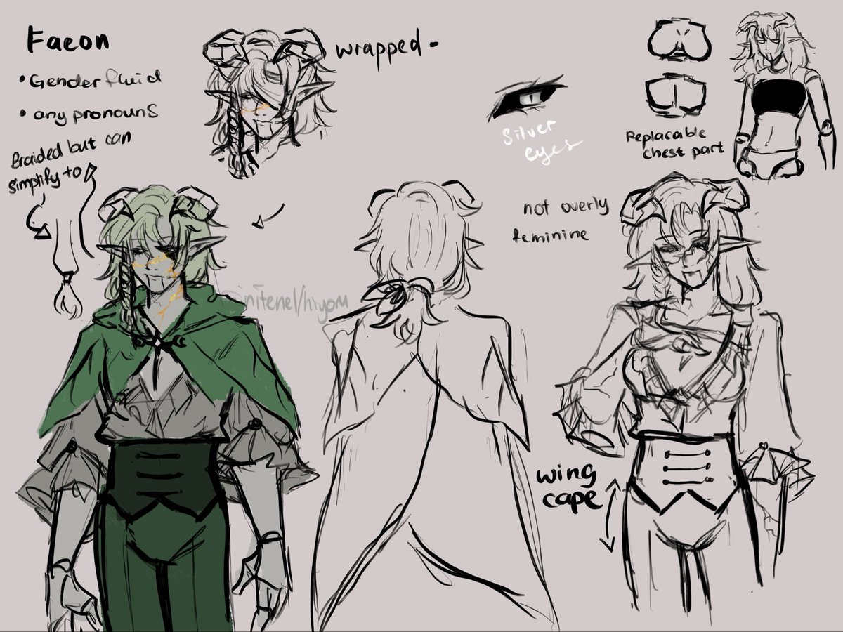 hiyoru_hyr04's tweet photo. #komoc #kingdomofmarionettesoc

Ehehe… im very lazy to finish the ref
(They stay in 1 gender for long random periods of time b4 switching whenever they please) https://t.co/WNH8m33Rl7