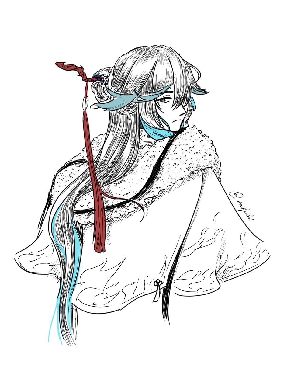 Enihpiled's tweet photo. Testing my new screen with fuhua :3 https://t.co/Qxd3Io5sXw