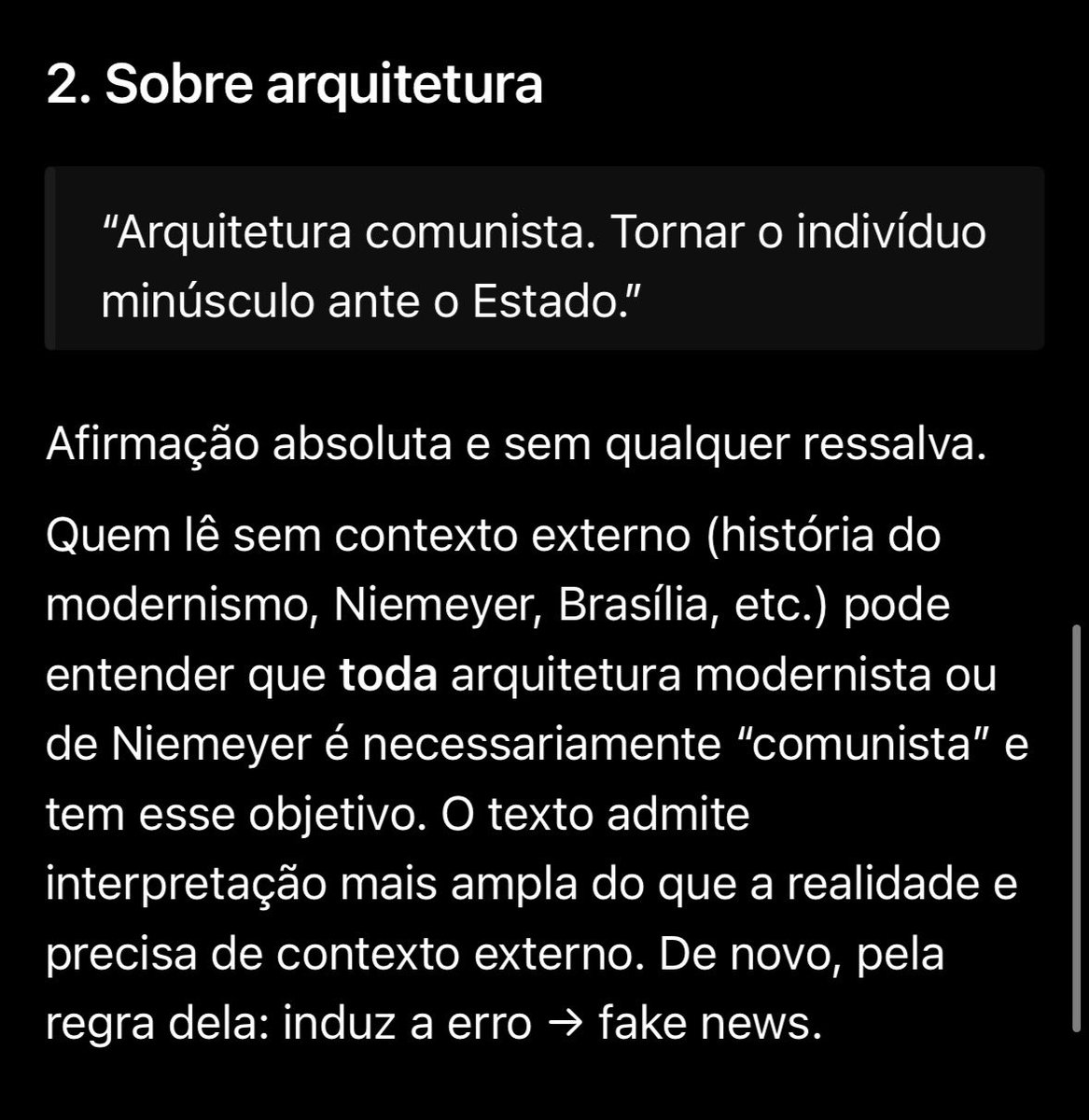 Loremipsum_gen's tweet photo. @DarkWolfRJ2 @NathliaRom95316 @Reniscamposs @kumadanko_001 Pedi pro Grok avaliar seus posts sobre a óptica da sua própria lógica, e não é que você é um propagadorzinho de fake news de merda? https://t.co/sv7Ul4Lbz3
