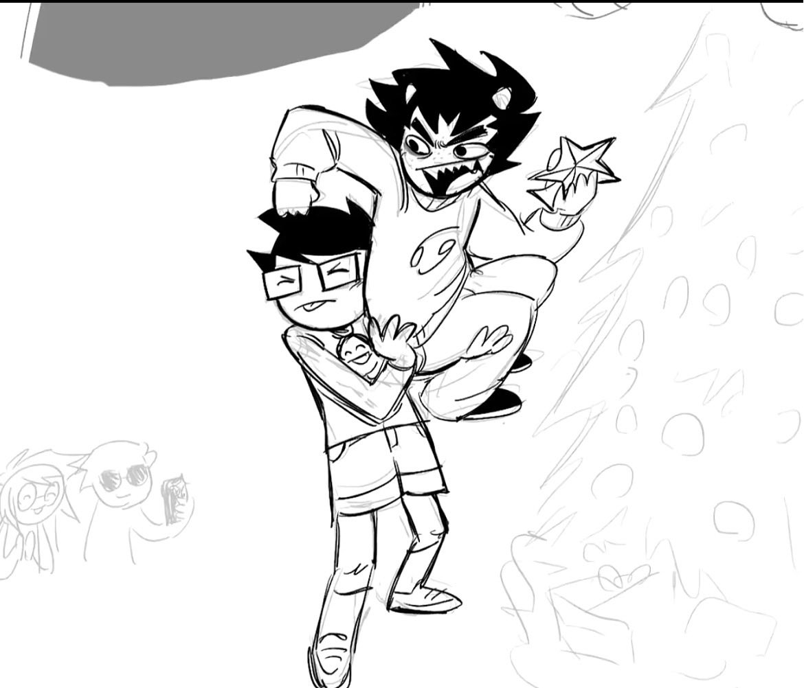 tiramisu_n_egg's tweet photo. Rememberd this old doodle from last Christmas awwww https://t.co/X01VEpGTya