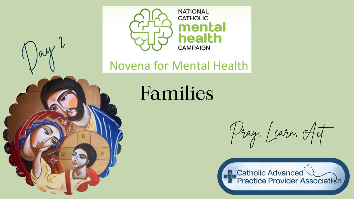 Catholic_appa's tweet photo. Today, we focus on the importance of healthy family relationships for the promotion of positive mental health outcomes.  For more information, go to: https://t.co/NqxzPJbGiK
#mentalhealth #catholichealthcare #faithandmedicine #usccb https://t.co/cLh87B8UqZ