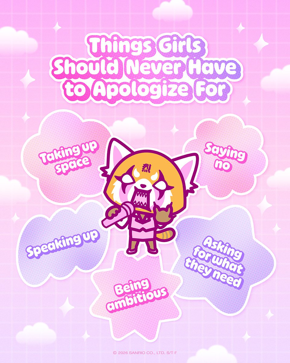 aggretsuko's tweet photo. Happy #InternationalDayOfTheGirl! 🚺️💕 https://t.co/0ulu2I9ZAK