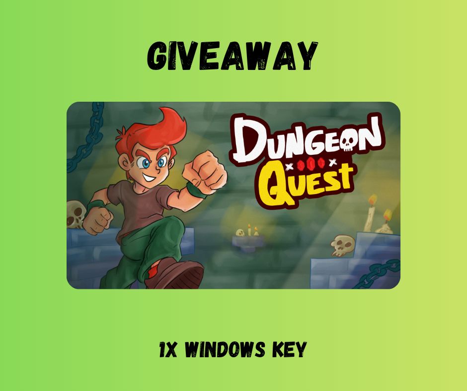 GamingInsights1's tweet photo. 🎮 Giveaway Dungeon Quest 🎮
We’re giving away:
✨ 1x Windows Key
How to Enter:
1️⃣ Like this post 💙
2️⃣ Retweet ♻️
3️⃣ Follow:
- @wellgamestudio
- @GAMWAREDUTCH
- @GamingInsights1
Winners Announced 10/12/26
#DungeonQuest #WellGameStudios #DGI #XboxOne https://t.co/TPfQHEmH98