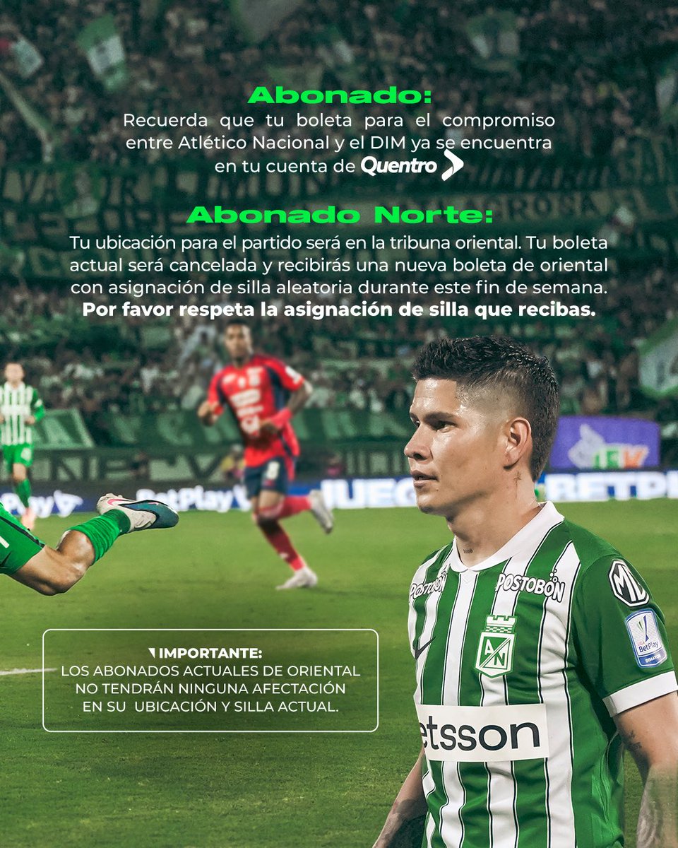 nacionaloficial's tweet photo. ¡Todos al Atanasio, que juega el Rey de Copas! 

Ya está disponible la boletería para los cuartos de final de Copa, ante Independiente Medellín. 

Ingresa a https://t.co/TWIDLd1Mib y asegura tu silla para alentar al Verde en una nueva edición del Clásico Paisa. 

#VamosTodosJuntos