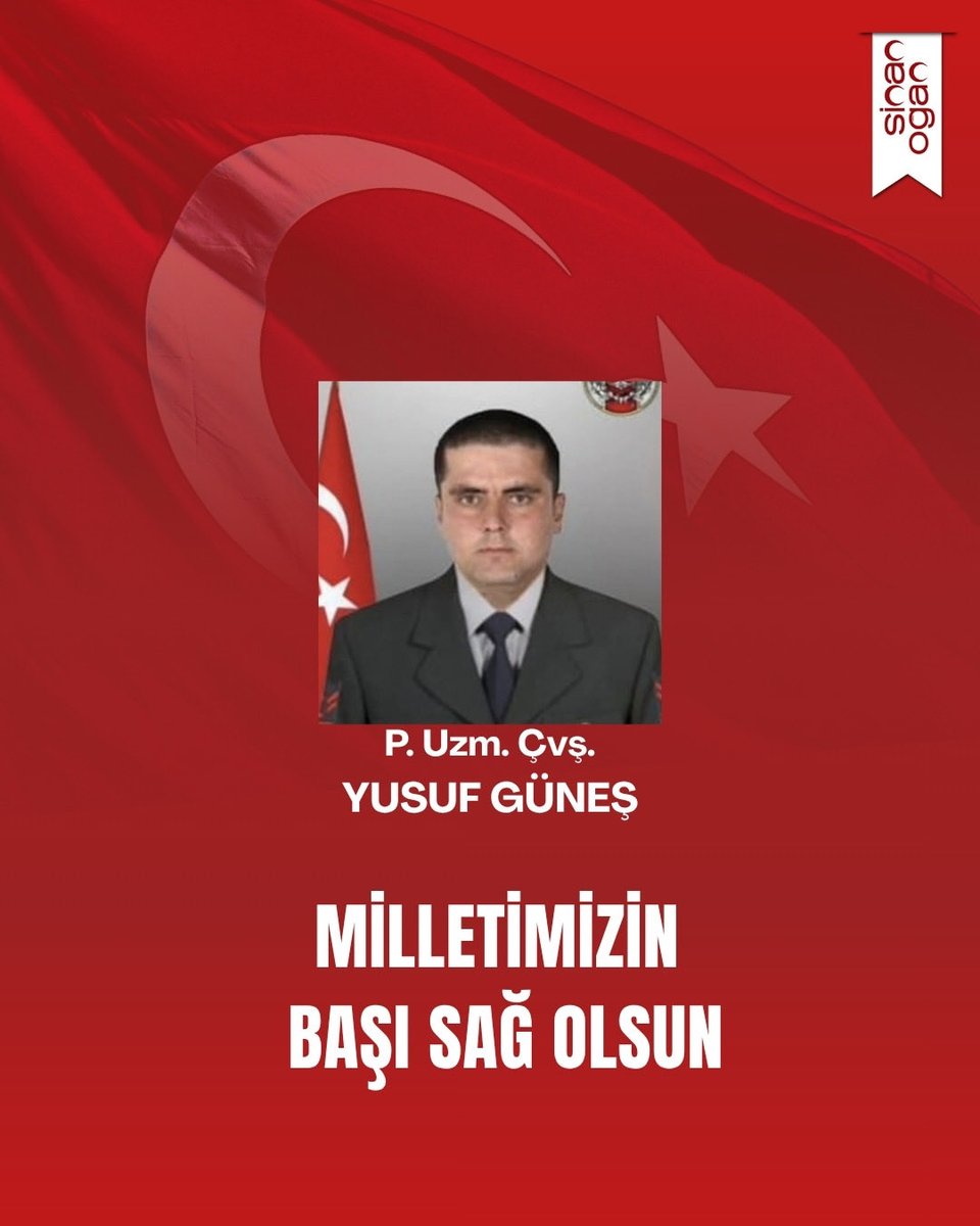 DrSinanOgan's tweet photo. Kara Kuvvetleri Komutanlığı emrinde görev yaparken rahatsızlanarak şehit olan kahraman Mehmetçiğimiz Piyade Çavuş Yusuf Güneş’e Allah’tan rahmet; kederli ailesine, yakınlarına ve Türk Silahlı Kuvvetlerimize sabır ve başsağlığı diliyorum.

Milletimizin başı sağ olsun. 🇹🇷 https://t.co/zPD3J88yW4