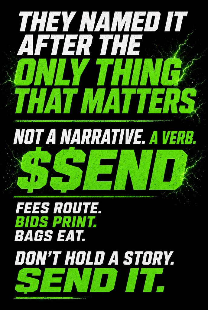 SpansymaxMetaX's tweet photo. @SendRH_ the $SENDβers π#SundaySENDday πΊπΈ
https://t.co/WVNTzMiveL
0xa40a9C0e2E9bf7a3b9deb9ebed2b59E77d01e105 https://t.co/YIkJAC6v4A