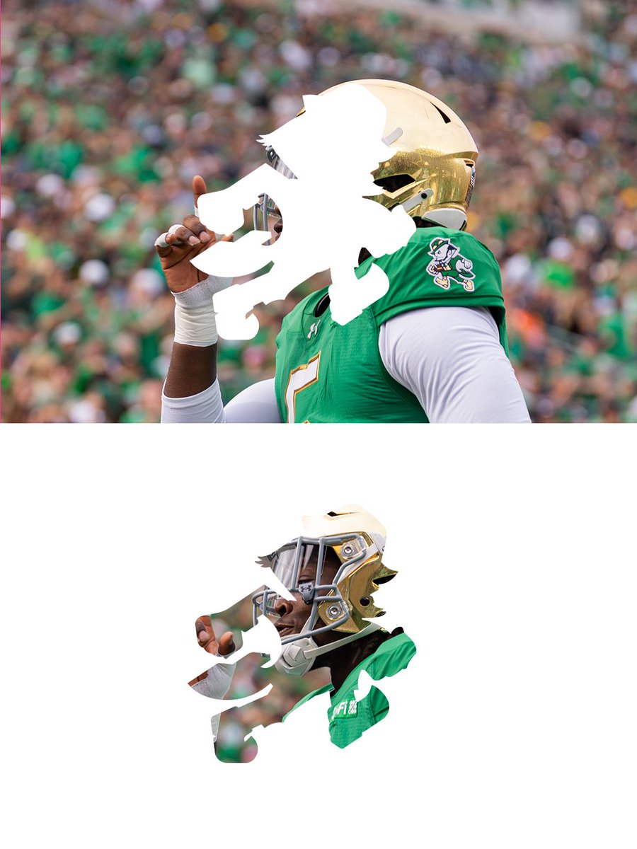 NDFootball's tweet photo. Leaving our mark 🏈

#GoIrish☘️ https://t.co/GrffNjEC6I