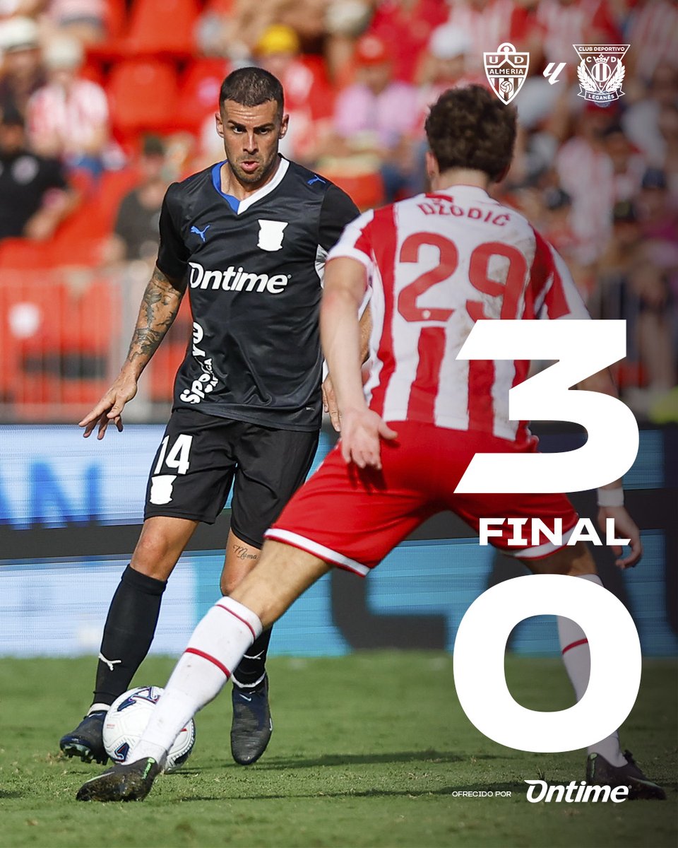 CDLeganes's tweet photo. ⏹️ Final en Almería. https://t.co/eSJd6Sw4jh