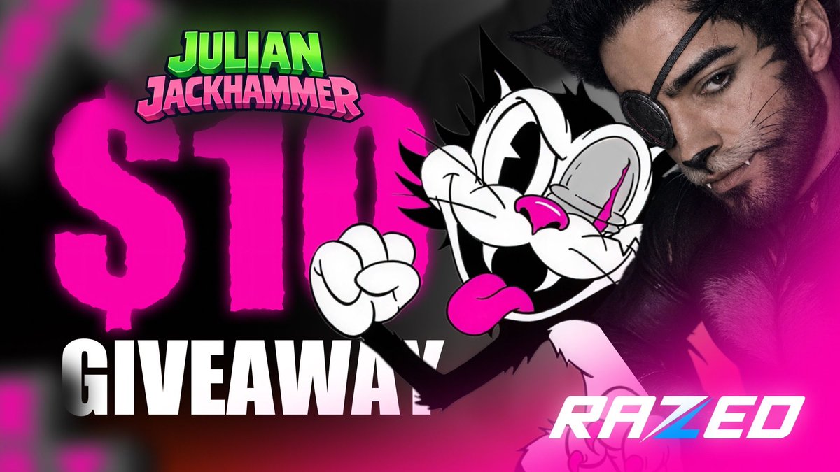 JulianJackhamer's tweet photo. Good run on @Razedcom so i'm giving $10 away💸 

To enter... 🎫
1️⃣Like &amp; RT 
2️⃣Follow @JulianJackhamer + @Razedcom
3️⃣Drop your $SOL wallet👇 https://t.co/iZVAFobNyJ