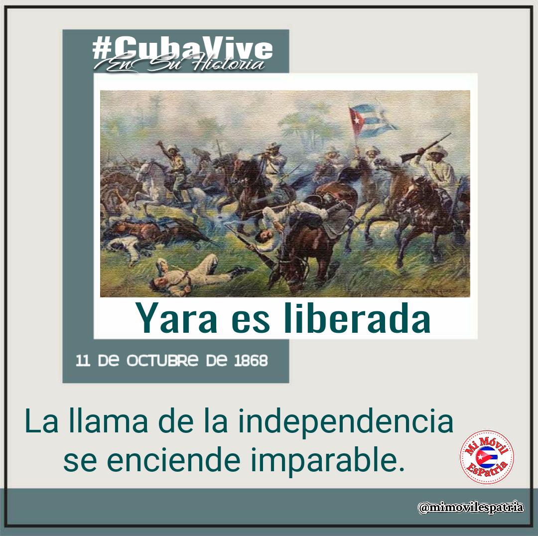 JCCabrera70's tweet photo. 11 de octubre de 1868 Yara es libertad #CubaViveEnSuHistoria https://t.co/nJINY2hpeu